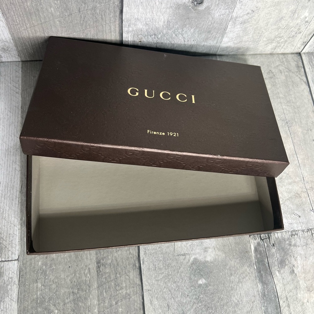 GUCCI Mayfair Authentic Long Monogram Bow Adorned Canvas Leather Wallet - Picture 2 of 12